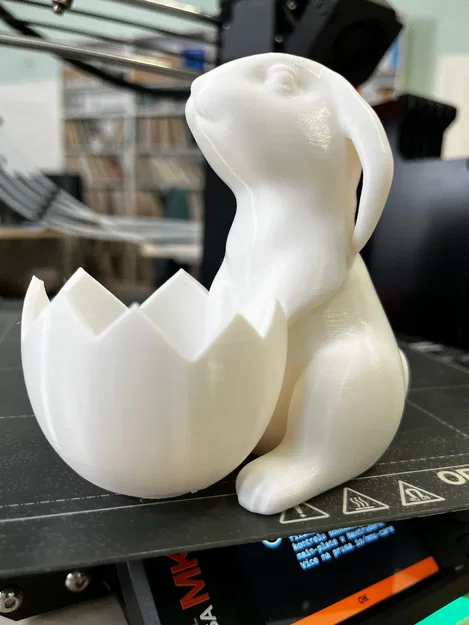 Mô hình in 3D chú thỏ Phục Sinh giữ trứng (Easter Bunny with Egg) độc đáo - Image 6