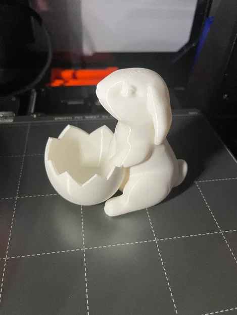 Mô hình in 3D chú thỏ Phục Sinh giữ trứng (Easter Bunny with Egg) độc đáo - Image 15
