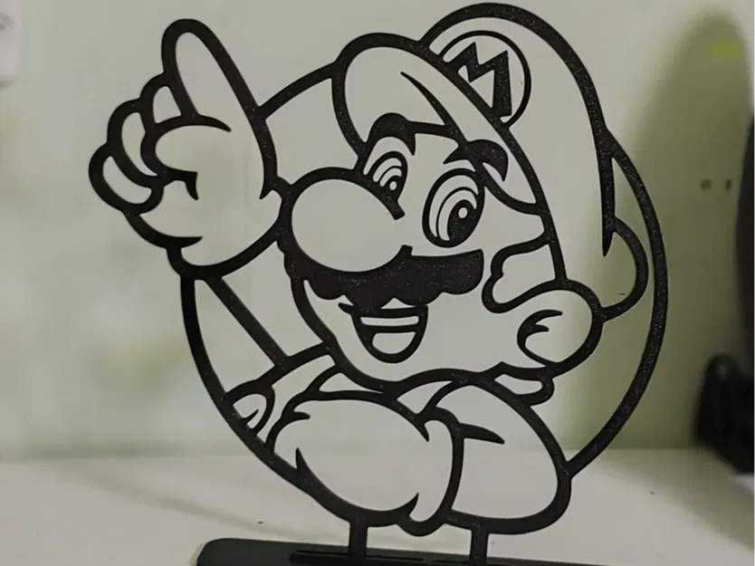Mô hình trang trí Mario Bros phong cách 2D tối giản cực chất - Image 1