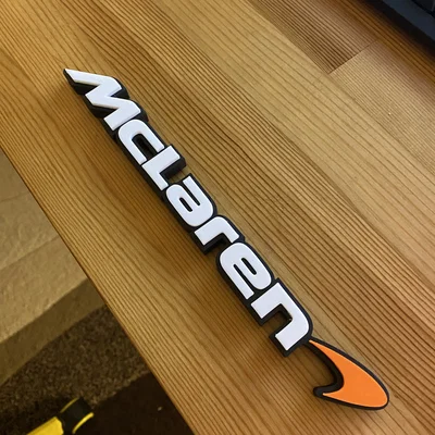 Mô hình logo McLaren in 3D trang trí bàn làm việc cực đẹp