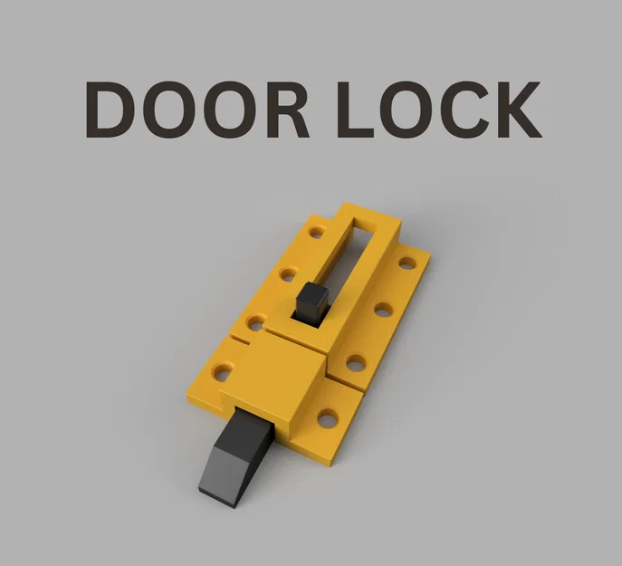 Mẫu Chốt Cửa Trượt (Slide Lock) Đa Năng Tự In 3D Đơn Giản - Image 1