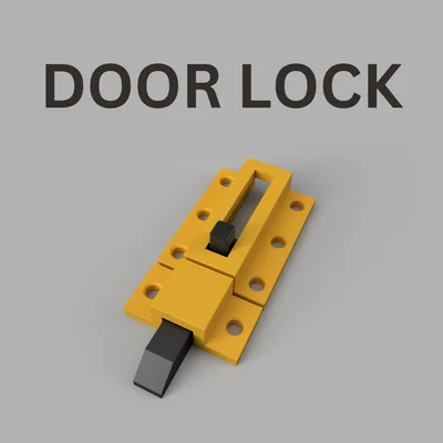 Mẫu Chốt Cửa Trượt (Slide Lock) Đa Năng Tự In 3D Đơn Giản