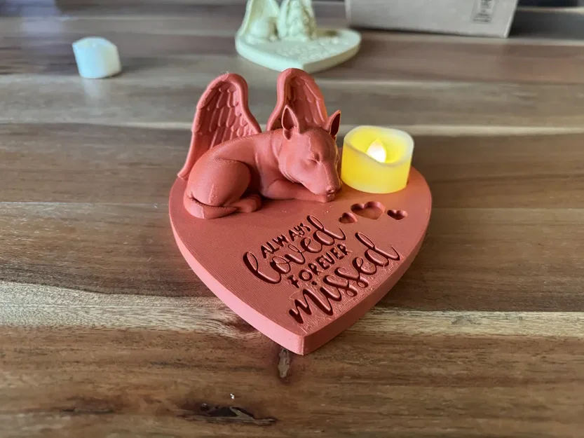 Tượng Tưởng Niệm Thiên Thần Bull Terrier - Luôn Yêu Thương, Mãi Nhớ Mong - Image 2