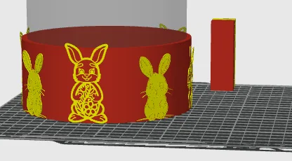 Hộp trang trí hình thỏ dễ thương (Box Świąteczny) - Tải file STL 3D - Image 2