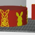Hộp trang trí hình thỏ dễ thương (Box Świąteczny) - Tải file STL 3D - Thumbnail 2