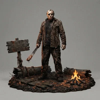 Mô hình Jason Voorhees Friday the 13th 1980 in 3D chi tiết