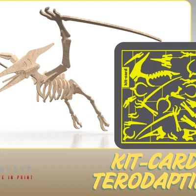Mô hình lắp ráp khủng long Terodaptilo Kit-Card cực thú vị