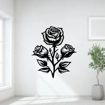 Mẫu tranh treo tường hoa hồng 3D nghệ thuật sang trọng