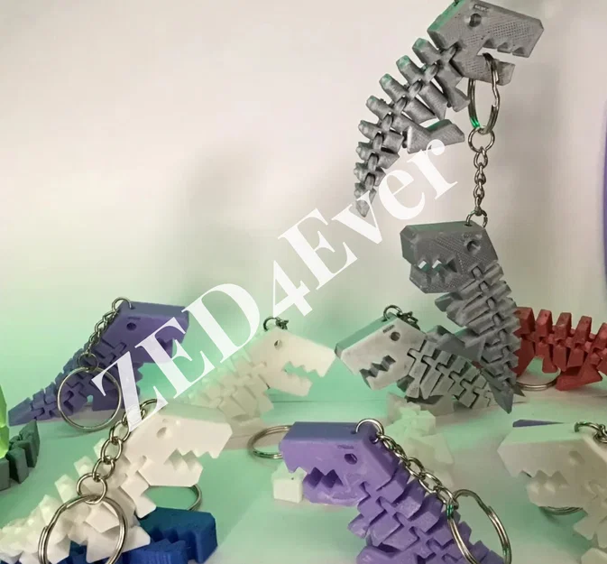Móc khóa khủng long Flexy Rex - Image 2