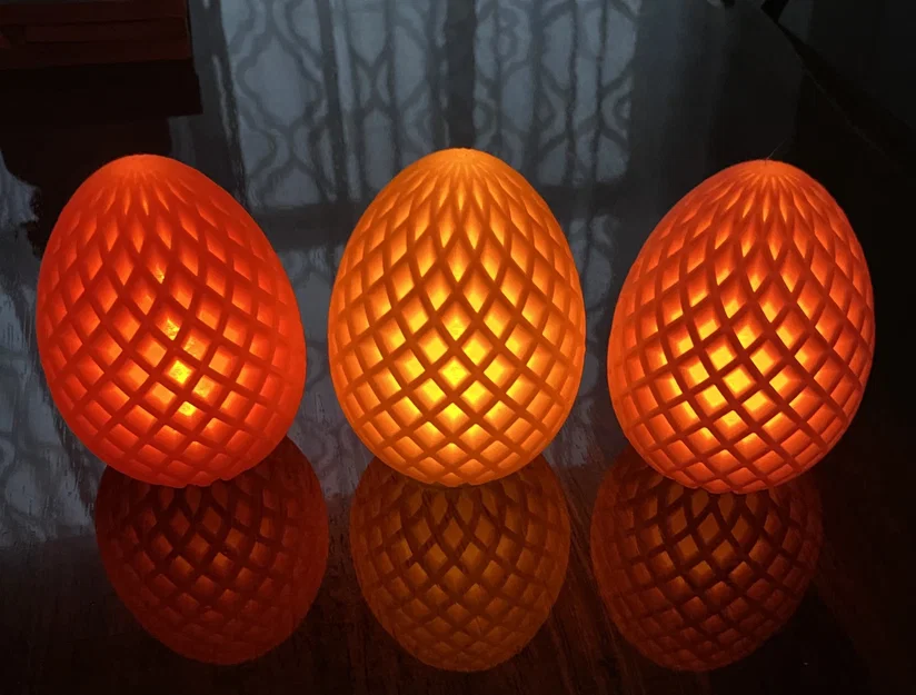 Trứng Phục sinh và đế (Dùng được với đèn Tealight) - Image 1
