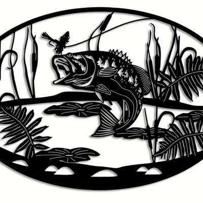 Tranh treo tường nghệ thuật câu cá Fishing Wall Art - Mẫu in 3D đẹp