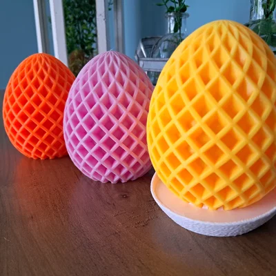 Trứng Phục sinh và đế (Dùng được với đèn Tealight)