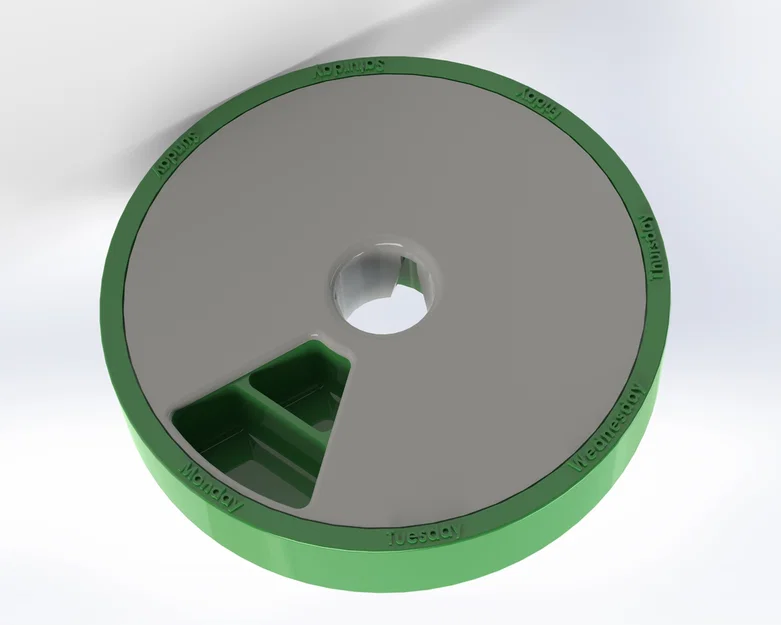 Khay chia thuốc 3D dạng tròn xoay tiện lợi cho mọi nhà - Image 1