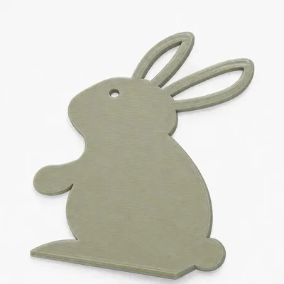 Mô hình 3D thỏ Phục sinh trang trí nhỏ nhắn (Decorative Easter bunny)
