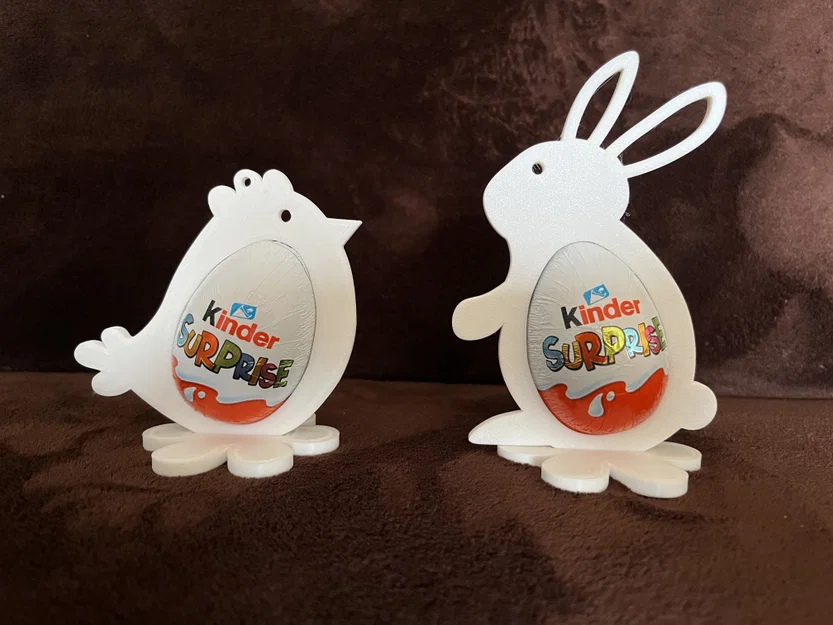 Bộ giá đỡ trứng Kinder Surprise in 3D hình thú cực xinh - Image 2