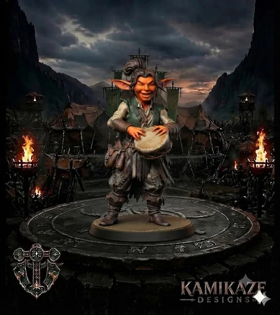 Mô hình Goblin Bard cho game nhập vai - Image 1