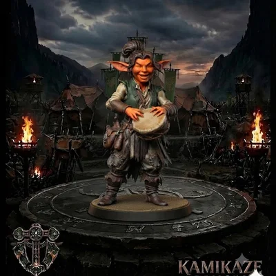 Mô hình Goblin Bard cho game nhập vai