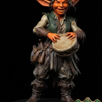 Mô hình Goblin Bard cho game nhập vai