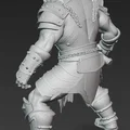 Mô hình Chiến binh Orc cầm rìu (Ork Warrior with Axe) - In 3D sắc nét - Thumbnail 3