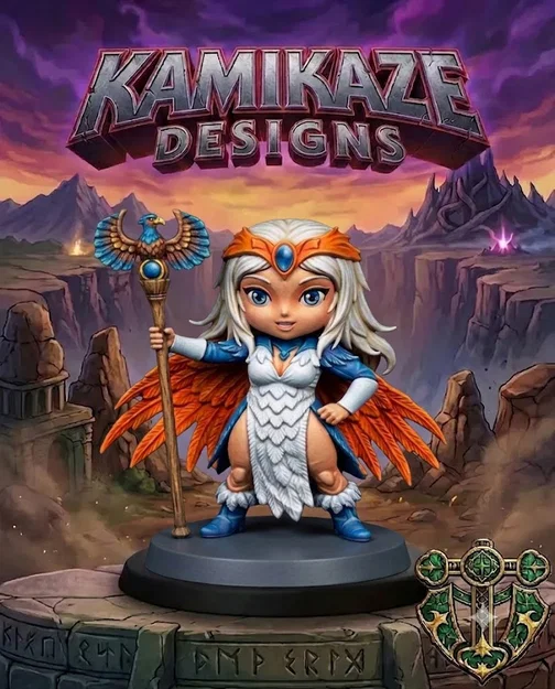 Mô hình 3D Chibi Sorceress of Greyskull – Tặng fan Masters of the Universe - Image 1