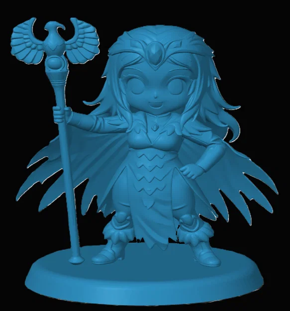 Mô hình 3D Chibi Sorceress of Greyskull – Tặng fan Masters of the Universe - Image 3