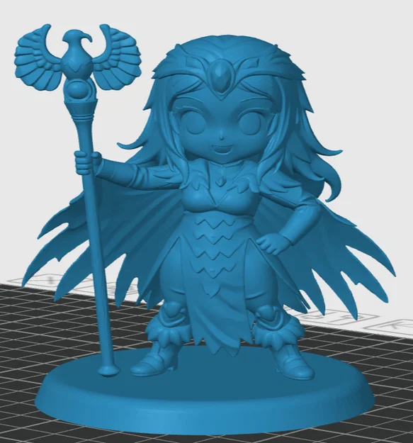 Mô hình 3D Chibi Sorceress of Greyskull – Tặng fan Masters of the Universe - Image 4