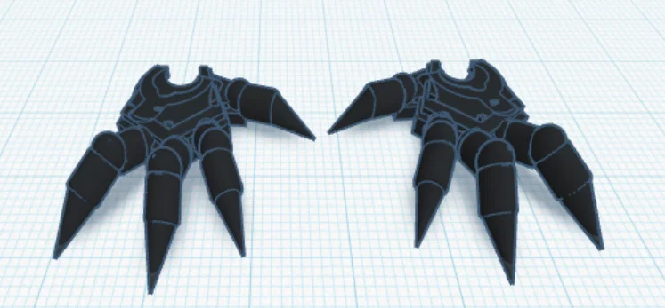 Mẫu in 3D móng vuốt ngầu cho Dummy 13 (Dummy 13 Claws) - Image 1