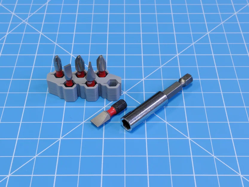 Hộp Đựng Đầu Bit Lục Giác Hai Hàng (1/4 inch, 4 mm, REV2) - Image 3