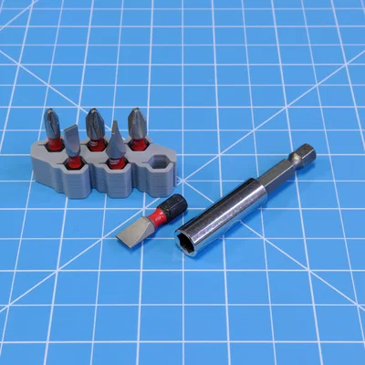 Hộp Đựng Đầu Bit Lục Giác Hai Hàng (1/4 inch, 4 mm, REV2)