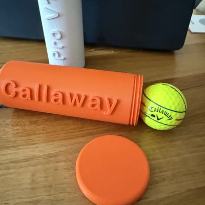 Ống đựng bóng Golf in 3D tiện lợi cho Callaway và Pro V1