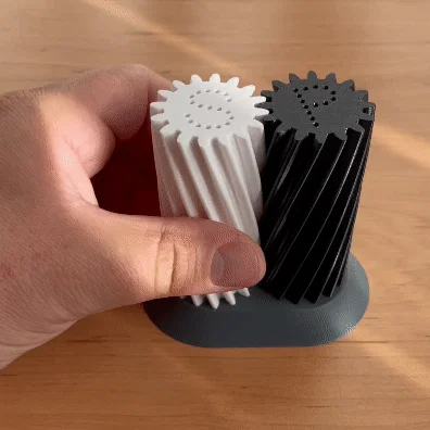 Bộ Lọ Muối Tiêu Cơ Khí In 3D Độc Đáo Cho Nhà Bếp
