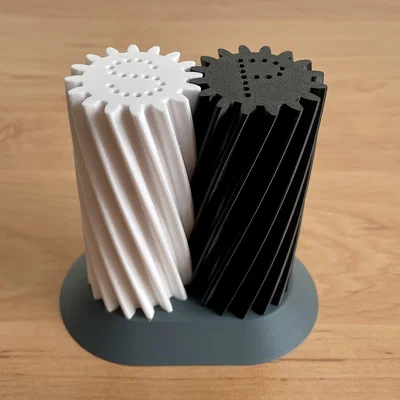 Bộ Lọ Muối Tiêu Cơ Khí In 3D Độc Đáo Cho Nhà Bếp
