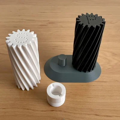 Bộ Lọ Muối Tiêu Cơ Khí In 3D Độc Đáo Cho Nhà Bếp