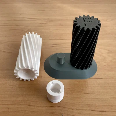 Bộ Lọ Muối Tiêu Cơ Khí In 3D Độc Đáo Cho Nhà Bếp