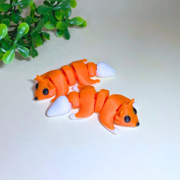 Mô hình chú cáo cử động 3D (Articulated Fox Fidget Toy) siêu cute - Image 1