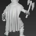 Mô hình chiến binh Ork cầm rìu 3D - Ork Warrior with Axe 4 - Thumbnail 3