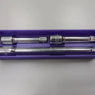 Khay lưu trữ thanh nối dài đầu tuýp 3/8 inch hệ Gridfinity tiện lợi
