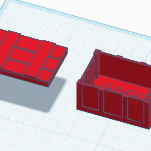 Mô hình thùng đựng đồ tương thích LEGO tiện lợi in 3D