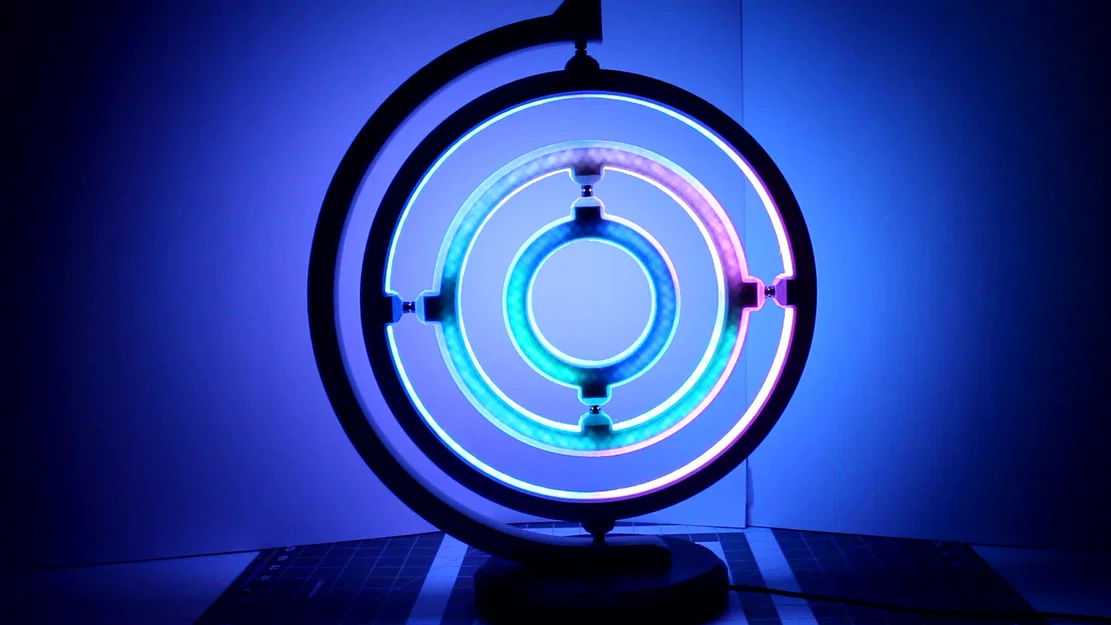 Đèn LED Gyroscope - Thiết kế in 3D độc đáo - Image 1