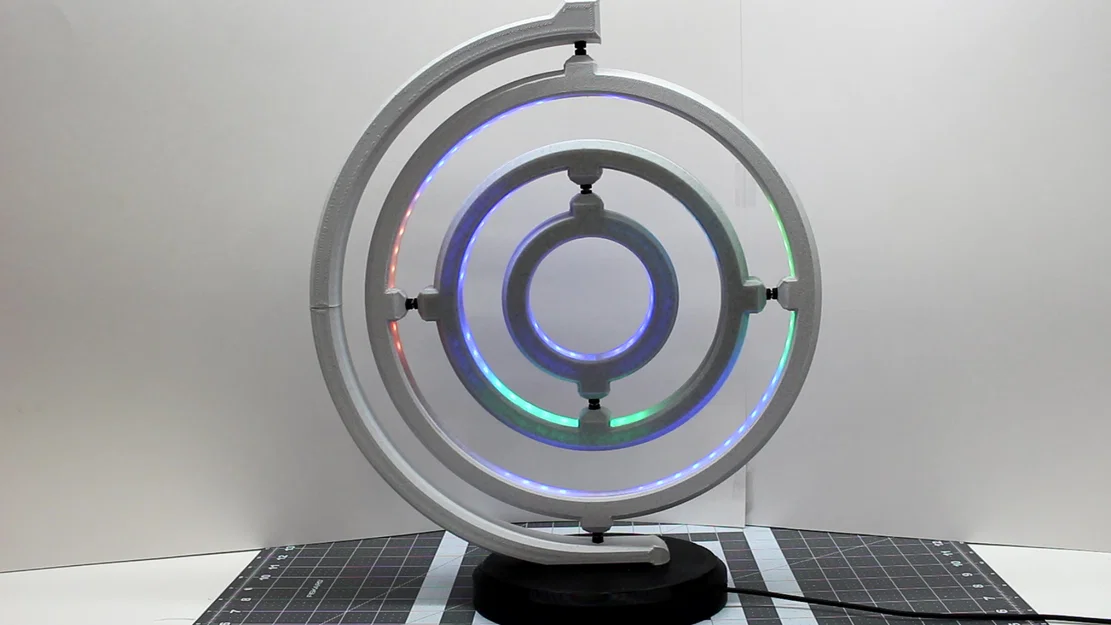Đèn LED Gyroscope - Thiết kế in 3D độc đáo - Image 2
