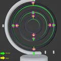 Đèn LED Gyroscope - Thiết kế in 3D độc đáo - Thumbnail 4