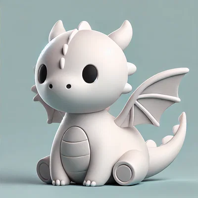 Mô hình rồng con dễ thương (Cute Dragon) dành cho người mê in 3D
