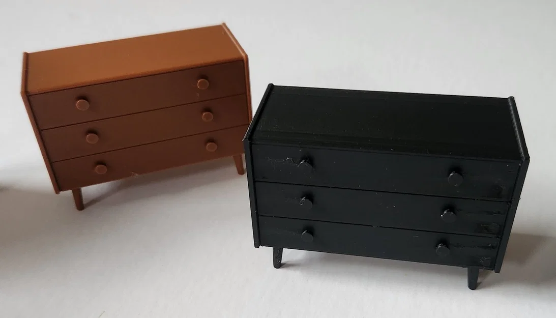 Tủ ngăn kéo mini Hergus - Mô hình nội thất tỉ lệ 1:10 cực đẹp - Image 1
