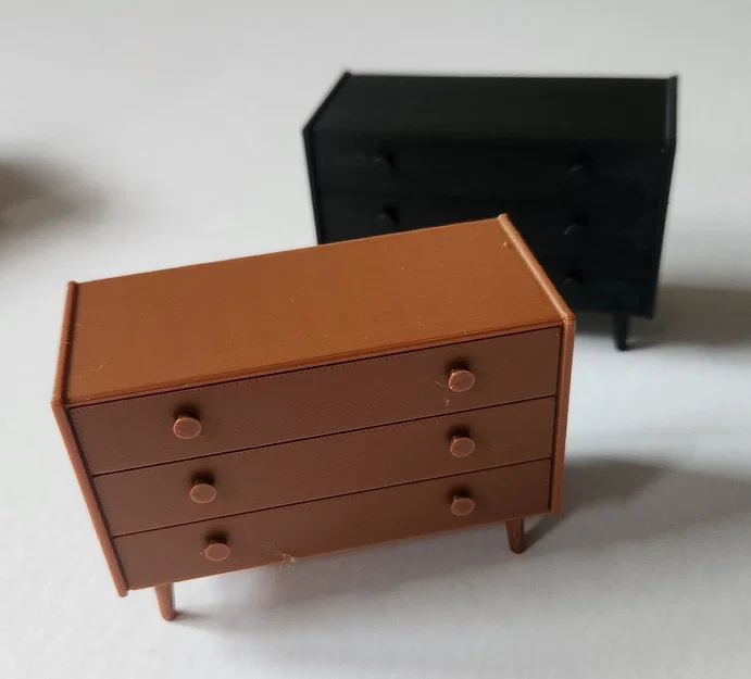 Tủ ngăn kéo mini Hergus - Mô hình nội thất tỉ lệ 1:10 cực đẹp - Image 2