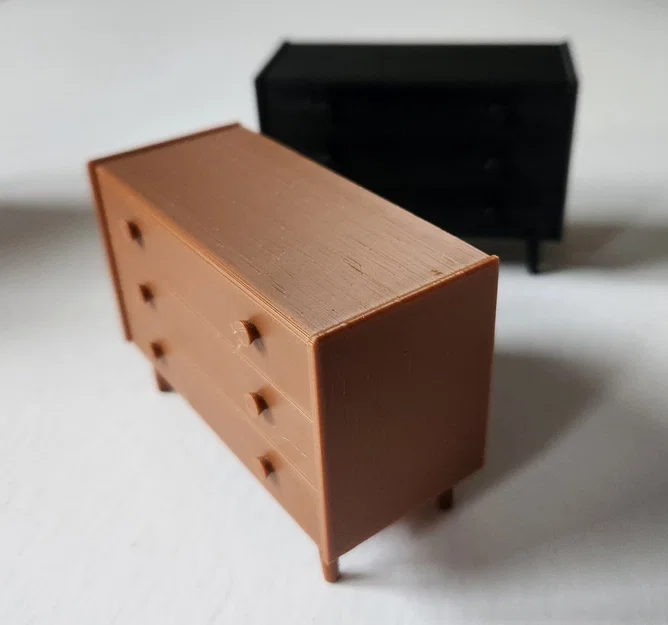 Tủ ngăn kéo mini Hergus - Mô hình nội thất tỉ lệ 1:10 cực đẹp - Image 3