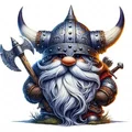 Mô hình Chiến binh Lùn Horned Dwarf Warrior - File STL in 3D đẹp - Thumbnail 2