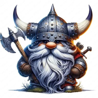 Mô hình Chiến binh Lùn Horned Dwarf Warrior - File STL in 3D đẹp