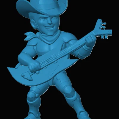 Mô hình 3D Bluegrass Silverhawks phong cách Chibi để bàn