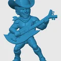 Mô hình 3D Bluegrass Silverhawks phong cách Chibi để bàn - Thumbnail 5