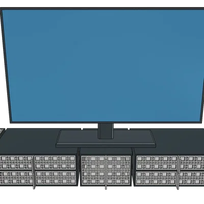 Bộ khay kệ để bàn đa năng, đựng bút và điện thoại, in dễ dàng không cần support